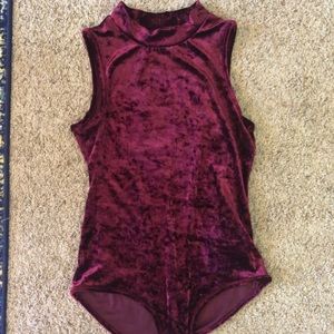 Velvet leotard